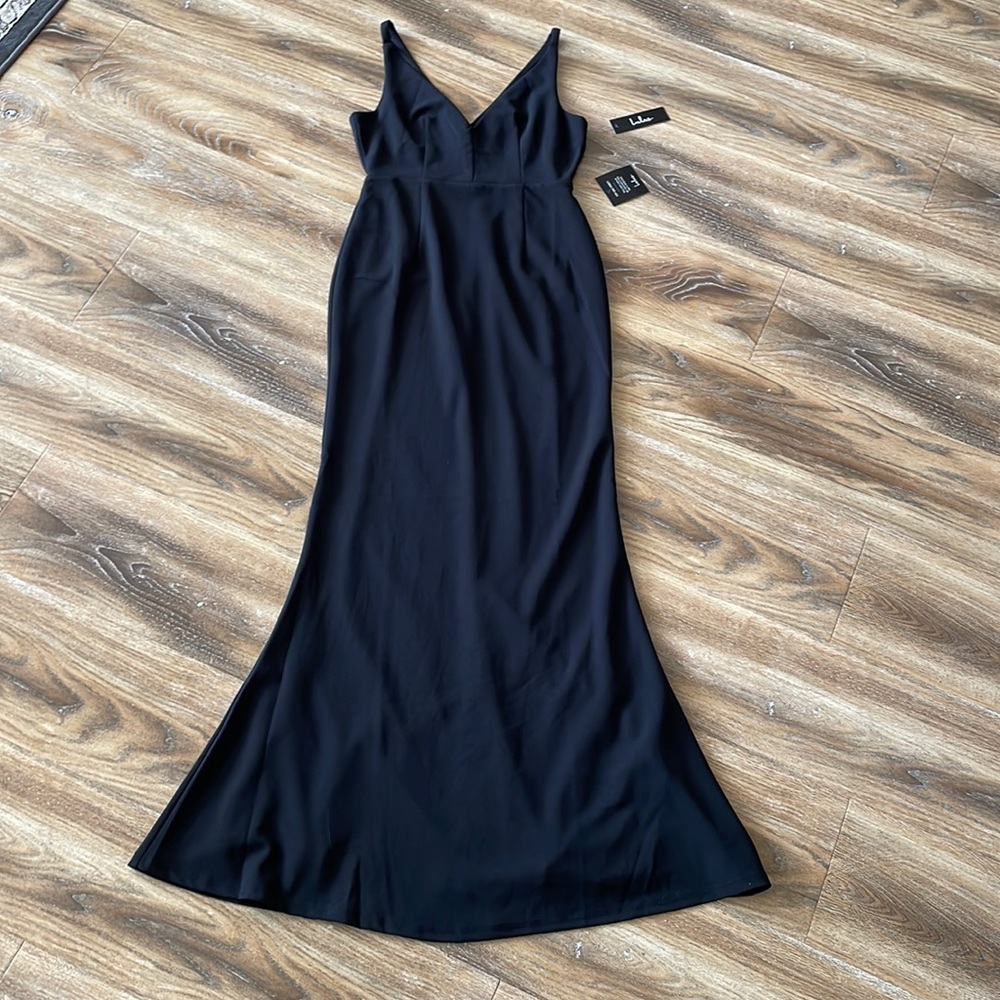 Lulu’s Melora Black Sleeveless Maxi Dress NWT